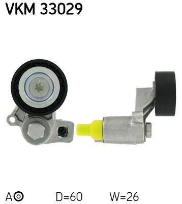 Rolo tensor da correia trapezoidal estriada SKF ref. VKM 33029